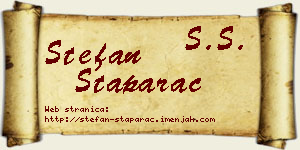 Stefan Staparac vizit kartica